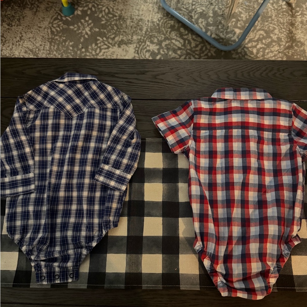 Lot of two infant boys Wrangler shirts 18-24 months like new - Picture 4 of 4